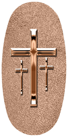 DASOV 517 BZ SH BZ Bronze 3 Crosses Shimmer Bronze Background
